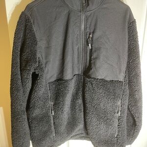 32 Degrees Heat Men’s Fleece Zip up Jacket Black Medium winter wear warm